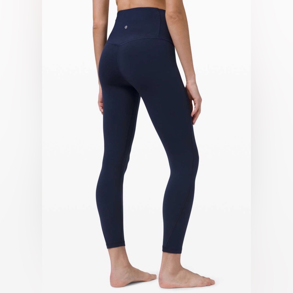 $98 Navy Blue lululemon Nulu leggings 
Size 4